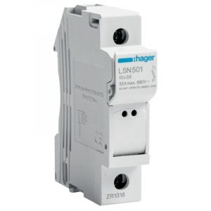 Hager 32A 1-pole fusible d&eacute;connecteur 10.3X38 1 module LSN501