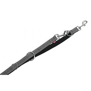 Nobby Soft Grip Laisse pour Chien Gris Foncé/Noir 200 cm/20 mm