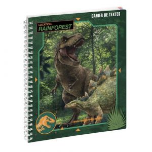 Clairefontaine Exacompta - Réf. 9901074E - 1 Cahier de textes Jurassic World Dinos 17 x 22 cm - Visuel Dinos