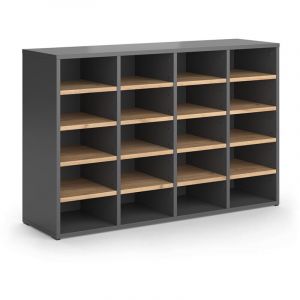 Armoire &agrave; chaussures Lysander, Ch&ecirc;ne de force dor&eacute;, 104x65.5cm, Vicco