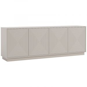 Buffet avec 4 portes en MDF - Beige - MEZULIA