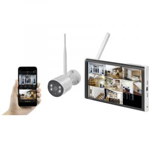 Sygonix Set pour caméra de surveillance SY-5046554 - 8 canaux avec 1 caméra 1920 x 1080 pixels 2.4 GHz