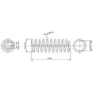 Monroe Jeu de 2 ressorts de suspension SN3466