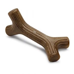 Benebone Jouet bâton à mâcher pour chien adulte, Taille L, saveur bacon, durable et résistant