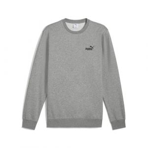 Puma ESS Small No. 1 Logo Crew FL, Sudaderas Con tripulaci&oacute;n Homme, Medium Gray Heather,