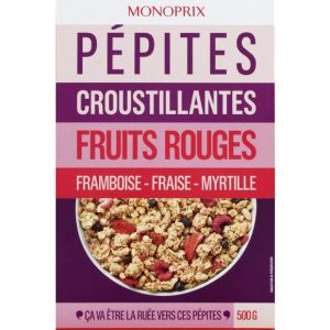 Monoprix P&eacute;pites croustillantes fruits rouges