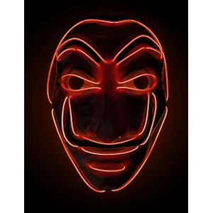 Masque voleur LED rouge adulte