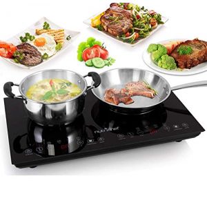 Plaque Induction Nutrichef PKSTIND48EU 220V 3600W 2 Foyers Fonte Noir