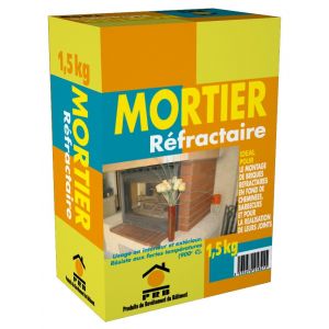 Mortier r&eacute;fractaire 1.5kg