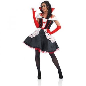 Fun Shack Costume Reine de Coeur Femme Déguisement Carnaval Adulte Tenue Reine de Coeur M