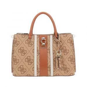 Guess Sac à main ERENIA GIRLFRIEND SATCHEL Beige - Taille Unique