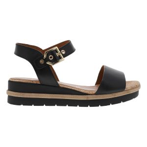 Tamaris Femme Sandales, Dame Sandale à lanières,Sandale,Chaussure d'été,Sandale d'été,Confortable,Plate,Black,38 EU / 5 UK