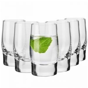 Verres &agrave; vodka durables classiques 50 ml 6 pi&egrave;ces