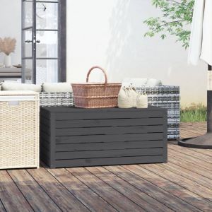 VidaXL Boîte de jardin gris 101x50,5x46,5 cm bois massif de pin
