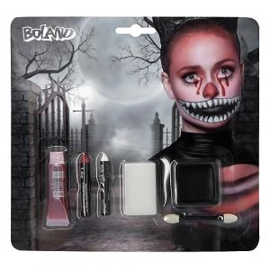 Boland Set de maquillage pour enfants et adultes, set de maquillage multi-pièces pour la fête d'Halloween, idéal pour les costumes d'horreur