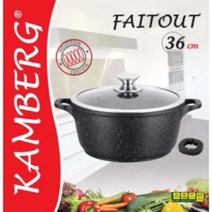 Image de Kamberg Marmite faitout 36 cm en pierre, induction, antiadhésive