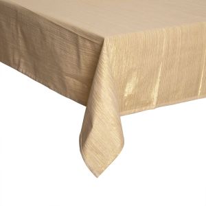 Image de JJA Nappe de Noël lurex Jeanne - L. 360 x l. 140 cm - Doré