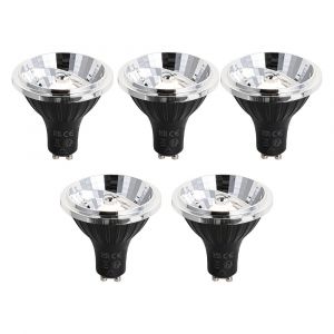 Lot de 5 ampoules LED GU10 à intensité variable en 3 étapes 70mm 6.5W 600LM 3000K