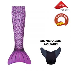 Déguisement queue de sirène avec monopalme aquaris Kuaki Mermaids