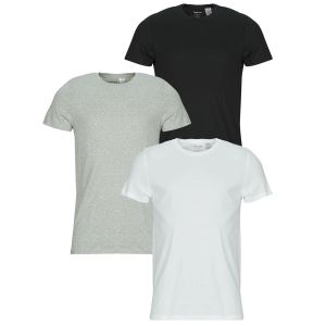 Calvin Klein T-Shirts Manches Courtes Lot de 3 Homme en Coton, Multicolore (Bla, White, Grey Heather), S