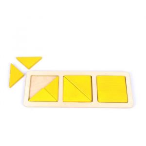 Image de BSM Jeux Les carrés et triangles système Montessori