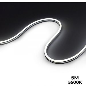 Barcelona led Néon LED flexible 24V DC - 6x13mm - 5 mètres - Kit complet - 11W/m - IP67 - À courbure latérale