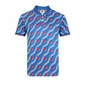 Umbro Polo jacquard bleu multicolore