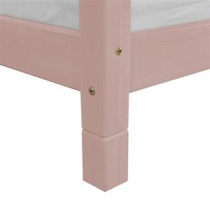 Image de 6 pieds de lit 10 cm FOOT rose pastel - Benlemi