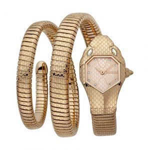 Just Cavalli Femme Analogique Quartz Montre avec Bracelet en plaqué Acier Inoxydable JC1L168M0055