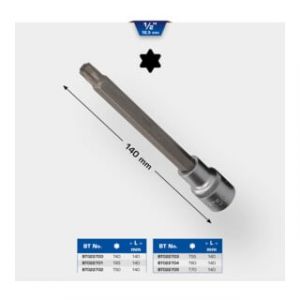 BRILLIANT TOOLS BT022705 Douille Torx 1/2", longueur 140 mm, T70 [Powered by KS TOOLS]