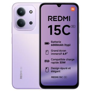 Xiaomi Redmi 15C 5G Violet - 128 Go - 4 Go