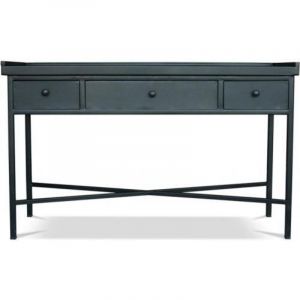 Privatefloor Console Vintage Industriel 3 Tiroirs - Acier Noir
