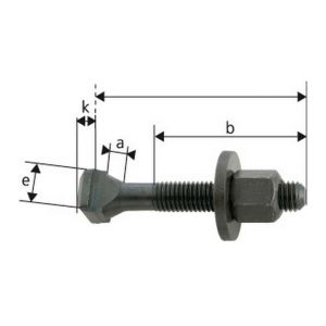 Image de Forum Vis pour rainures en T Larg. : de rainure : 6 mm Ø de filetage x Long. M6 x 63 mm Matériaux traité pour classe de résistance 10.9