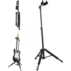 Support de Guitare Sur Pied-VEVOR-Charge 15 kg-Hauteur Réglable 900-1200 mm-Guitare Acoustique Électrique Basse Classique