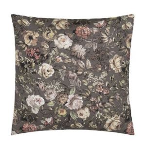 Image de Designers Guild Taie d'oreiller imprimée en satin de coton, Mansur Marron