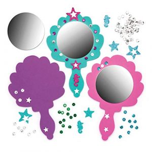 Baker Ross Ltd Kit de Miroir Sirène Assorti, Coloris Assortis - AW604