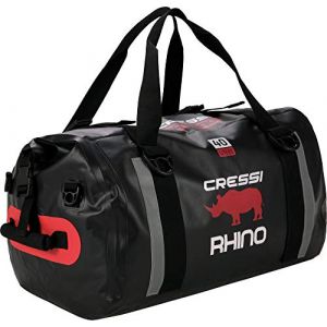 Cressi Rhino Dry Bag, Schwarz Rot, 40 Lt