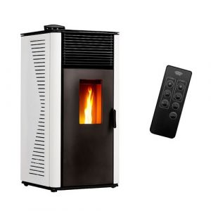 Poêle à granulés étanche Anita 15 kW Blanc Sannover