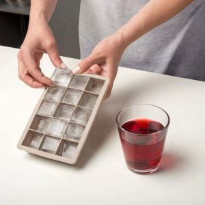 NAVA Lot de 15 bacs à glaçons en silicone pour grands glaçons