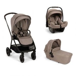 NUNA - Poussette Trio Triv Next + Siège auto Pipa Next + Nacelle Lytl Cedar Nuna