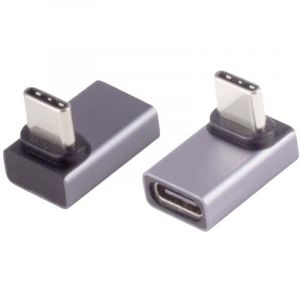 Bkl electronic Adaptateur usb-c, 4.0, angle 90&deg; haut/bas, Pro Adaptateur/prolongateur coud&eacute; 10080136 Bkl enu: 1 pc(s)