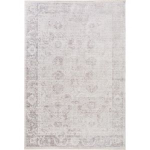 Image de Benuta Tapis poil ras en viscose Yuma Gris 120x170 cm