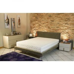 Matelas 200x200 x 19,5 cm tr&egrave;s ferme - d&eacute;houssable housse lavable - 7 zones de confort - ame poli lattex 33 kg/m3 - hypoallerg&eacute;nique