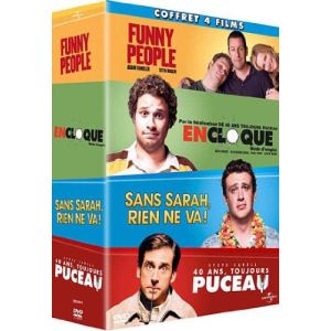 Coffret Funny People + En cloque + Sans Sarah, rien ne va ! + 40 ans, toujours puceau