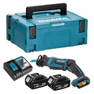 Makita Scie sabre 18V lxt (2x4,0 Ah) en coffret makpac DJR183RMJ