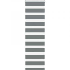 VidaXL Store zèbre gris foncé largeur du tissu 45,9 cm polyester