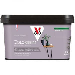 V33 Peinture Colorissim satin Gris mauve 2L5