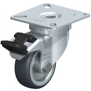Roue de guidage avec blocage LPA-TPA 50G-FI, charge 50 kg roue diam. 50 mm, taille plaque 60x60mm