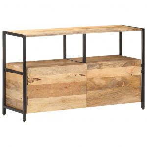 VidaXL Buffet 110x35x65 cm Bois de manguier massif
