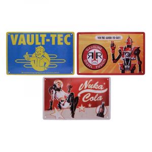 Fanattik Fallout Set De 3 Panneau Métal Brands